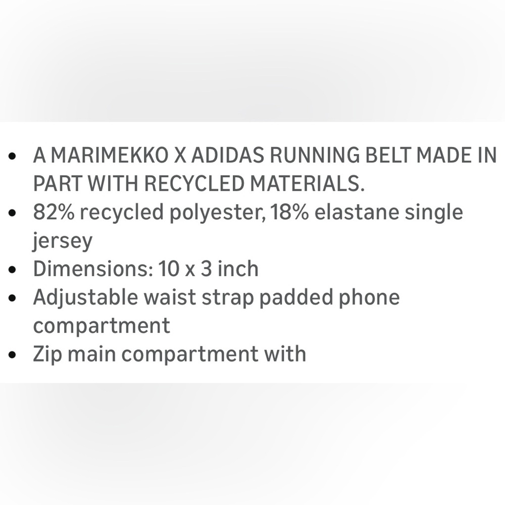 Adidas Marimekko Running Essentials Belt - Picture 2 of 5